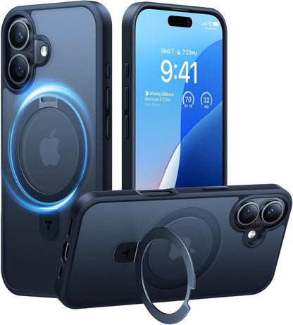iPhone 16 Plus Hülle MagSafe Ostand Militärischer Schutz