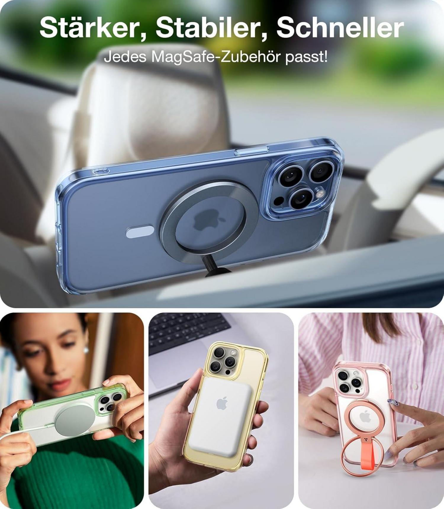 TORRAS Diamond-Mag iPhone 15 Pro Max Hülle MagSafe Militärschutz