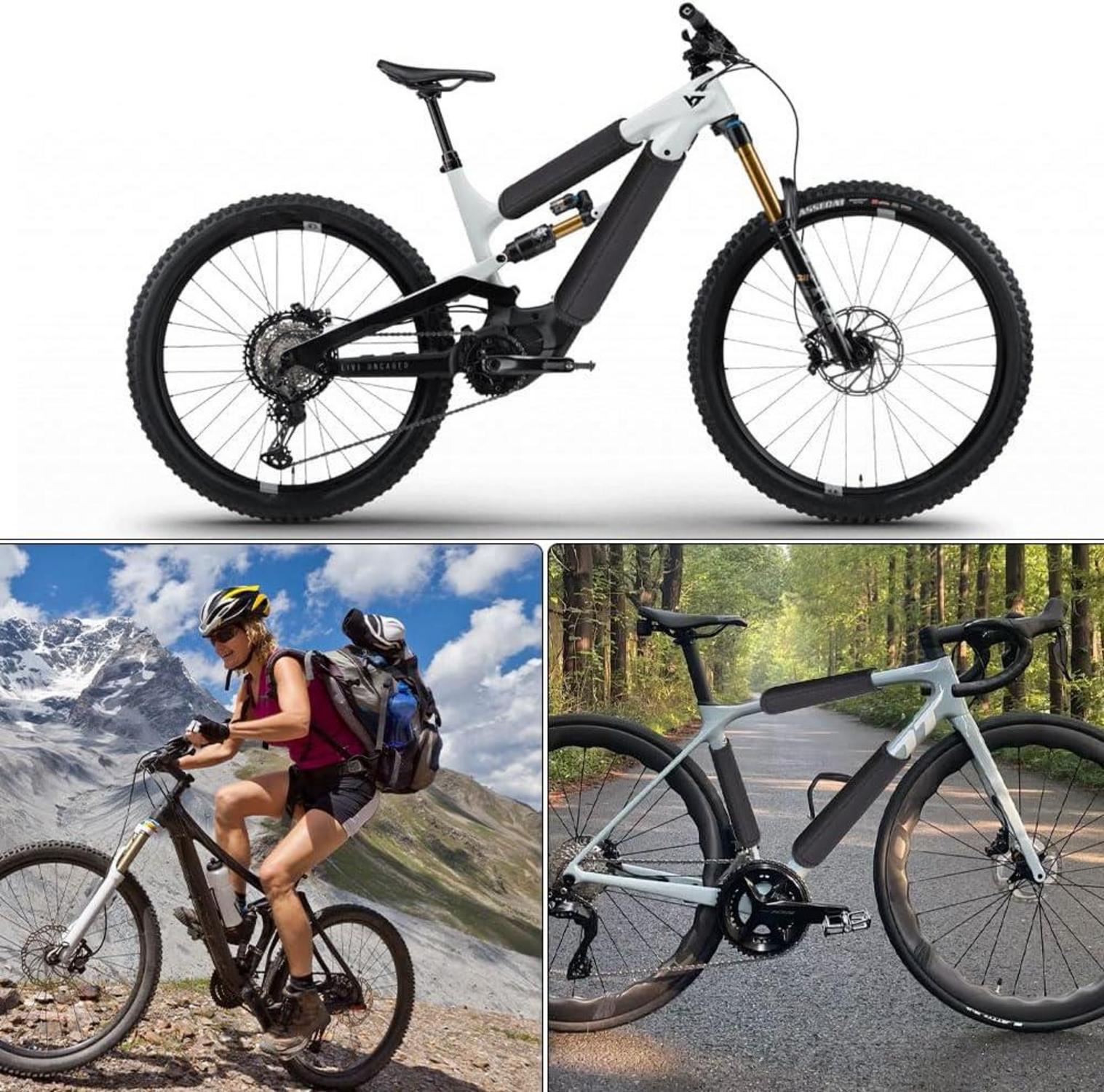 Fahrrad Rahmenschutz 4 Stück Carbon Transportschutz Thule Schutz