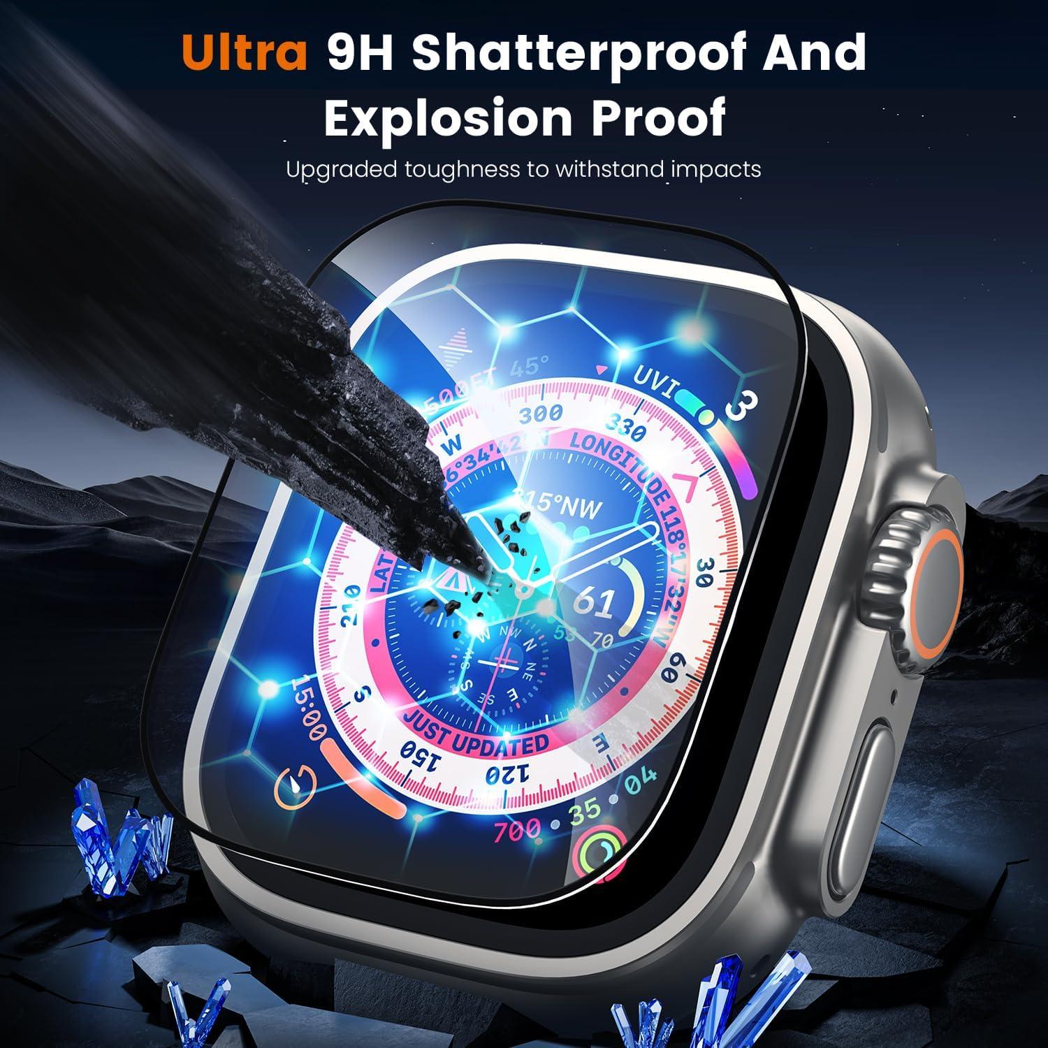 WSKEN Schutzfolie Apple Watch Ultra 2/Ultra 49mm Displayschutz HD