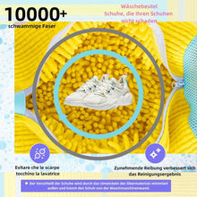 Schuhwaschbeutel 360° Reinigung Gelb 2er Pack