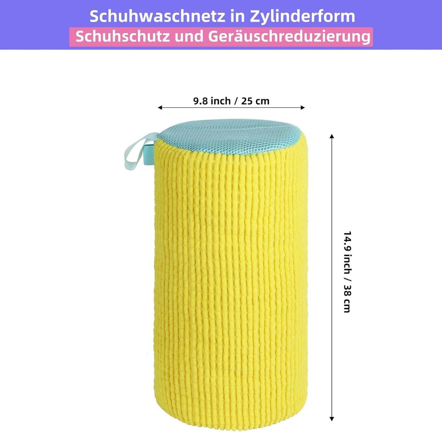 Schuhwaschbeutel 360° Reinigung Gelb 2er Pack