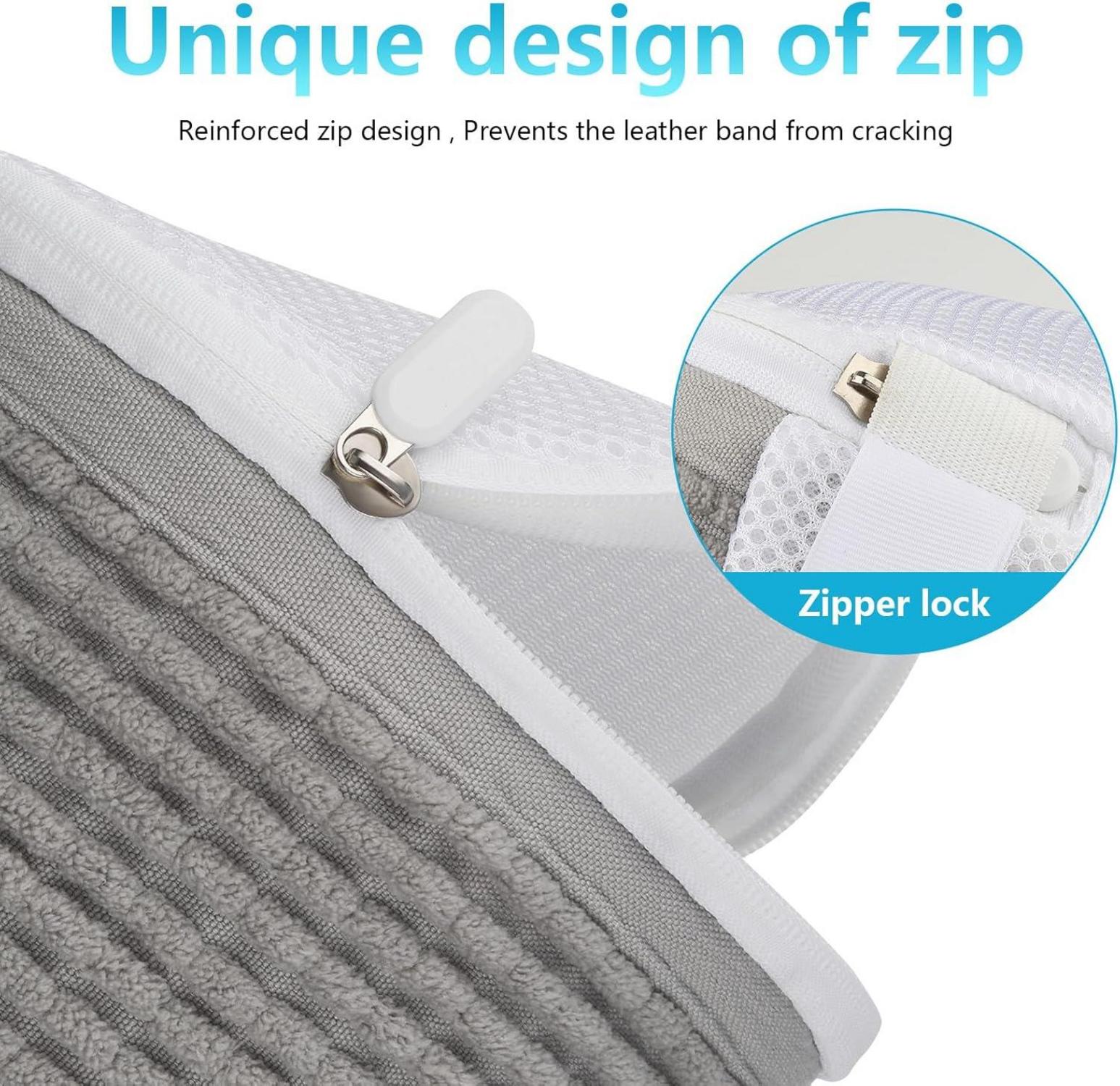 JEYTIFUL Schuhwaschbeutel 360° Rundum-Reinigung grau 2er Pack