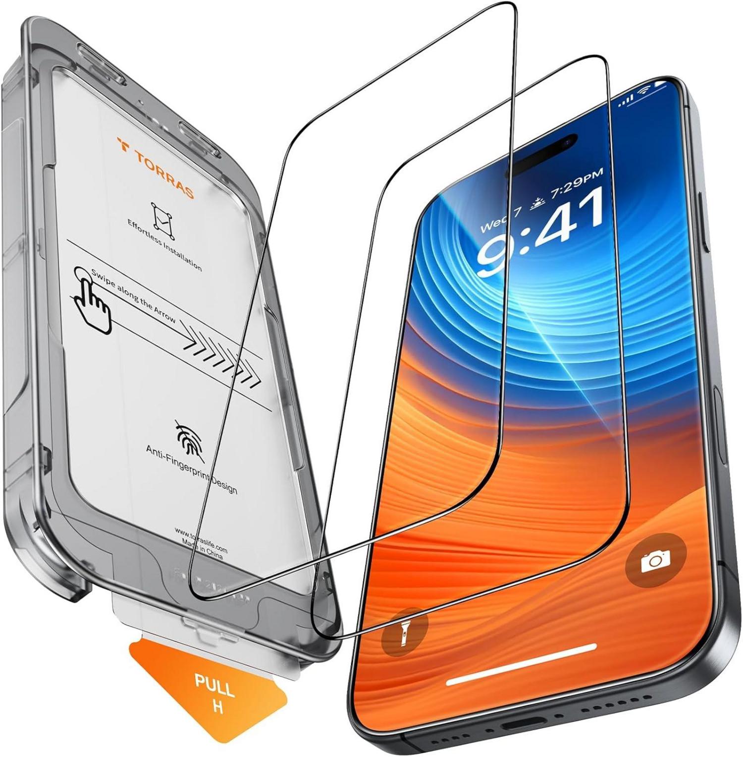 iPhone 16 Panzerglas Schutzfolie 9H Glas Full Screen