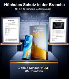 TORRAS iPhone 16 Pro Max Panzerglas Schutzfolie 9H Full