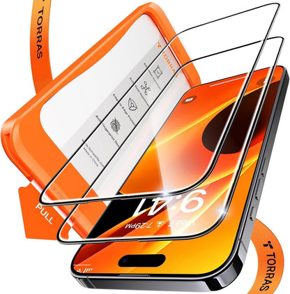Panzerglas Schutzfolie für iPhone 16 Pro Max 9H+ 2 Stück