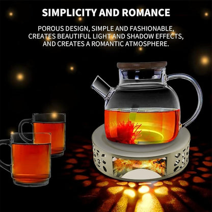 ARTGHJL Stövchen Teewärmer Edelstahl Teelicht Warmhalter