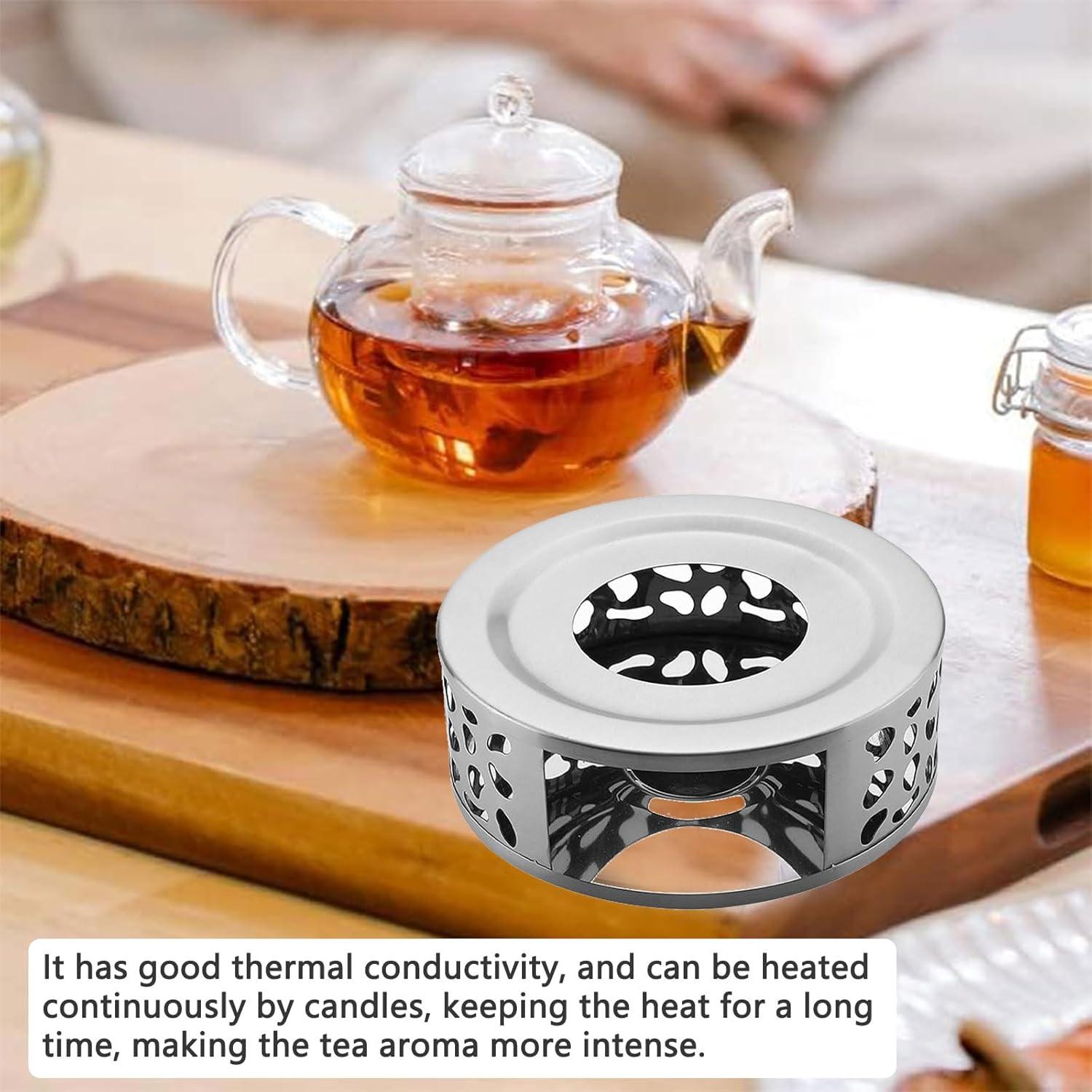 Edelstahl Stövchen Teewärmer Teelicht Warmhalter Kaffee Milch