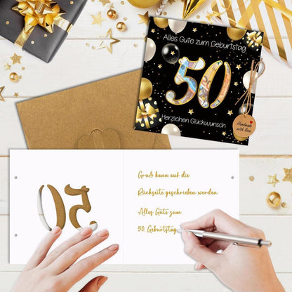 Geburtstagskarte Geldgeschenke 50. Geburtstag Mann Frau