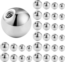 32stk Piercing Kugel 1,2mm Chirurgenstahl Ersatzkugel Silber