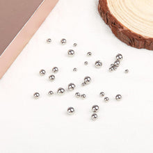 32stk Piercing Kugel Set 1,2mm Chirurgenstahl Silber