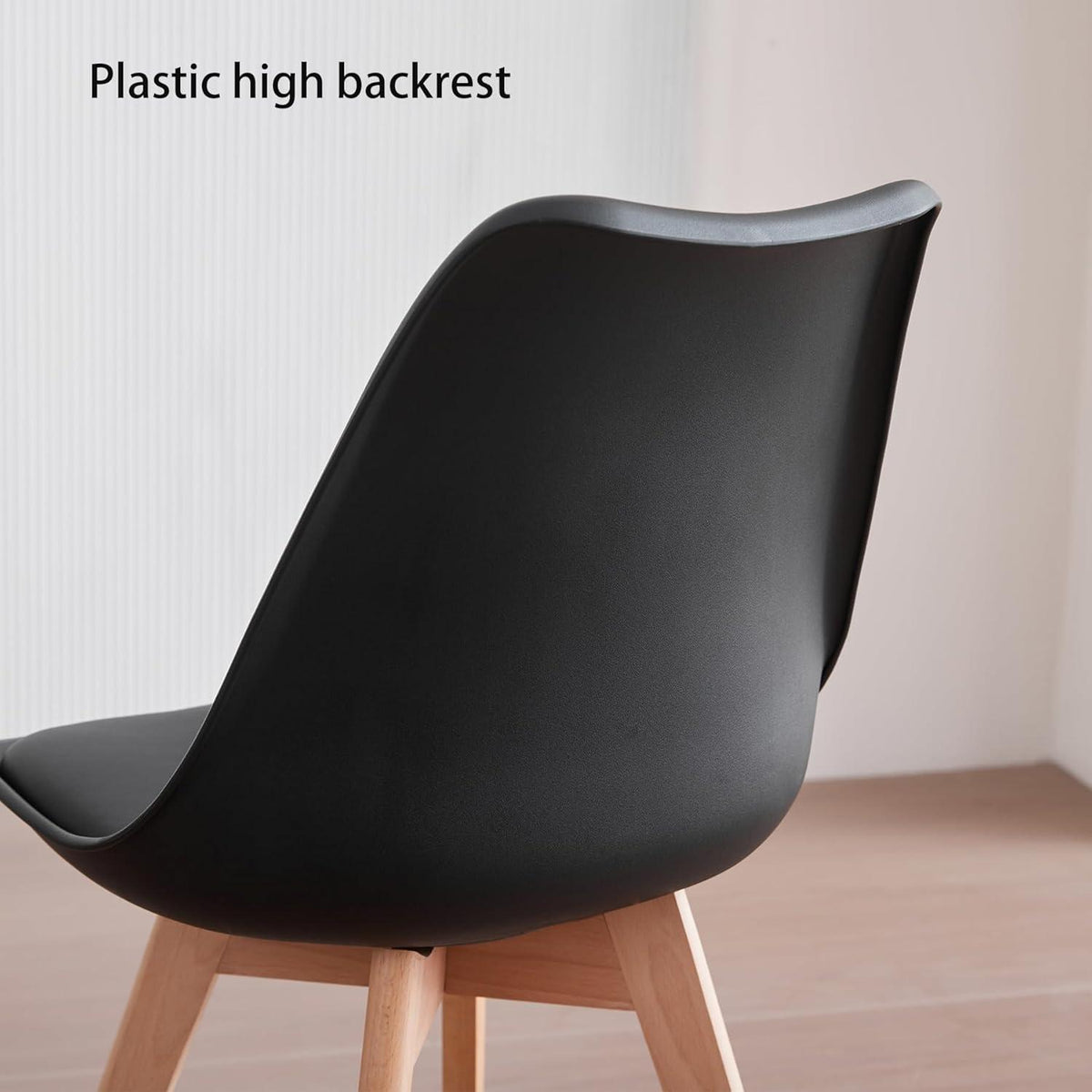 6 Esszimmerstühle Nordic Design, Bugholzbeine Schwarz