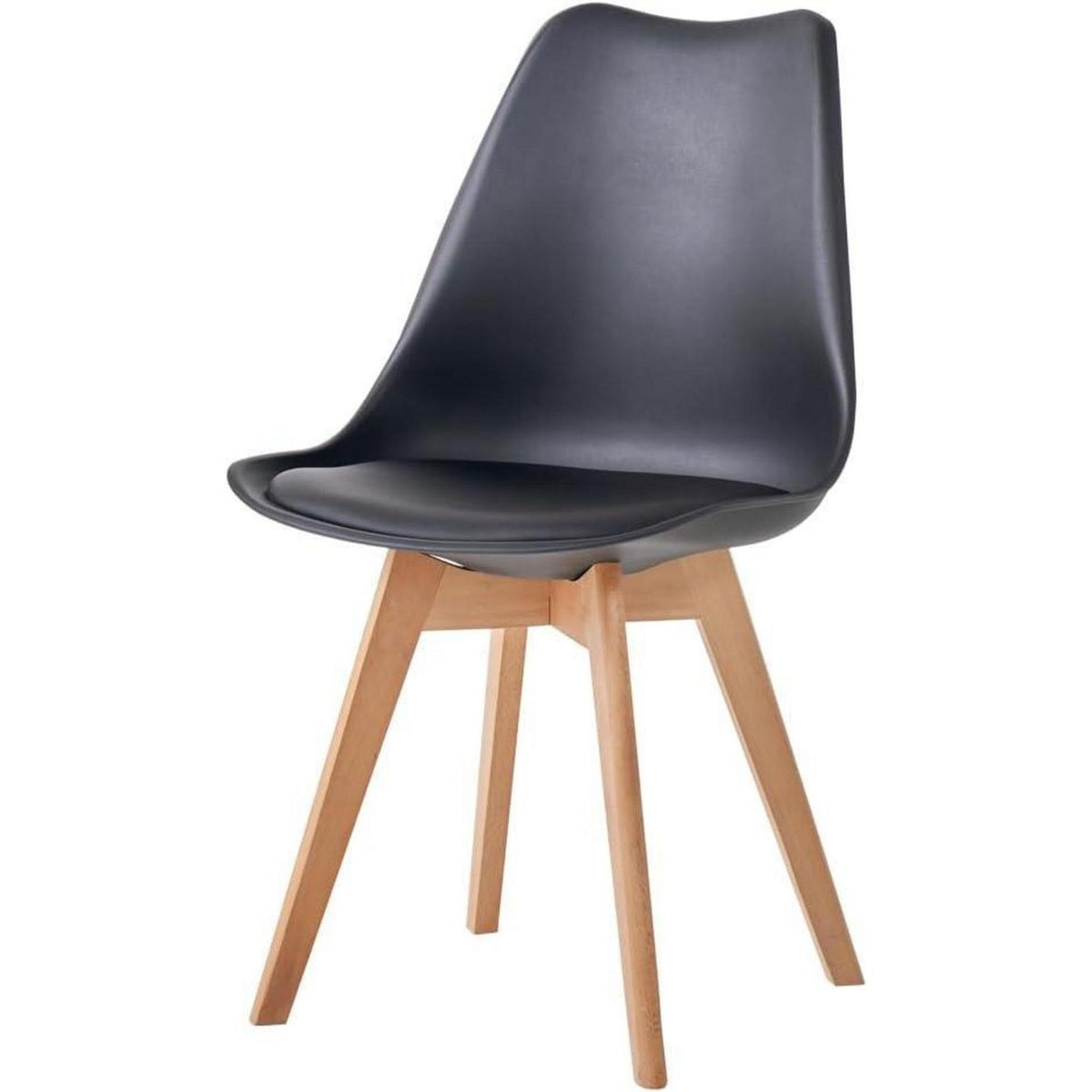 6 Esszimmerstühle Nordic Design, Bugholzbeine Schwarz