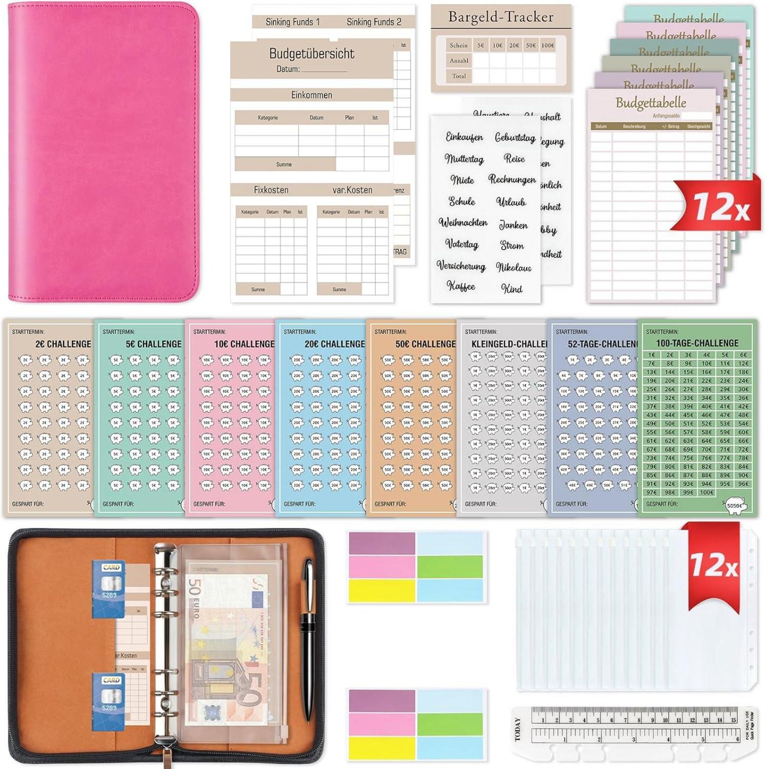 Upgrade Budget Planner mit Reißverschluss - Sparbuch A6