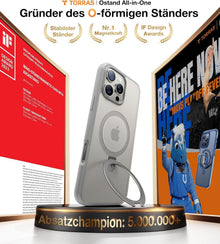 TORRAS Ostand iPhone 16 Pro Max Hülle MagSafe Grau
