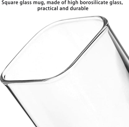 Modernes Quadratisch Gläser Set für Cocktails und Longdrinks 400ml