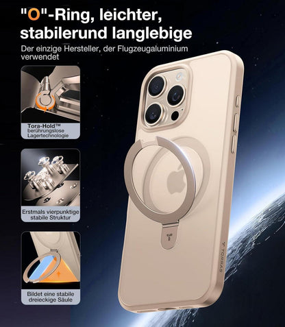 TORRAS Ostand iPhone 16 Pro Hülle MagSafe Militärischer Gold