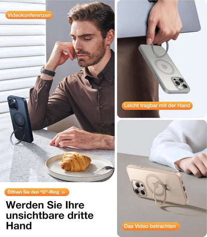 TORRAS Ostand iPhone 16 Pro Max Hülle MagSafe Gold Roségold