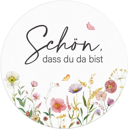 120 Stück Hochzeit Gastgeschenke Aufkleber Blumenmotiv 4cm
