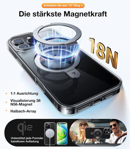 TORRAS Ostand iPhone 16 Pro Hülle MagSafe Militärschutz