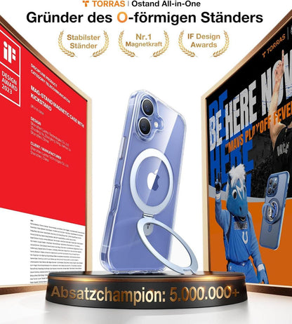 TORRAS Ostand iPhone 16 Plus Hülle mit MagSafe