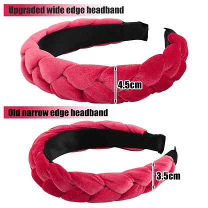 Samt Haarreif Dirndl Geflochten Stirnband Vintage Haarband Rot