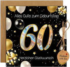 Geldgeschenke 60. Geburtstag Karte zum 60 Geburtstag Mann Frau