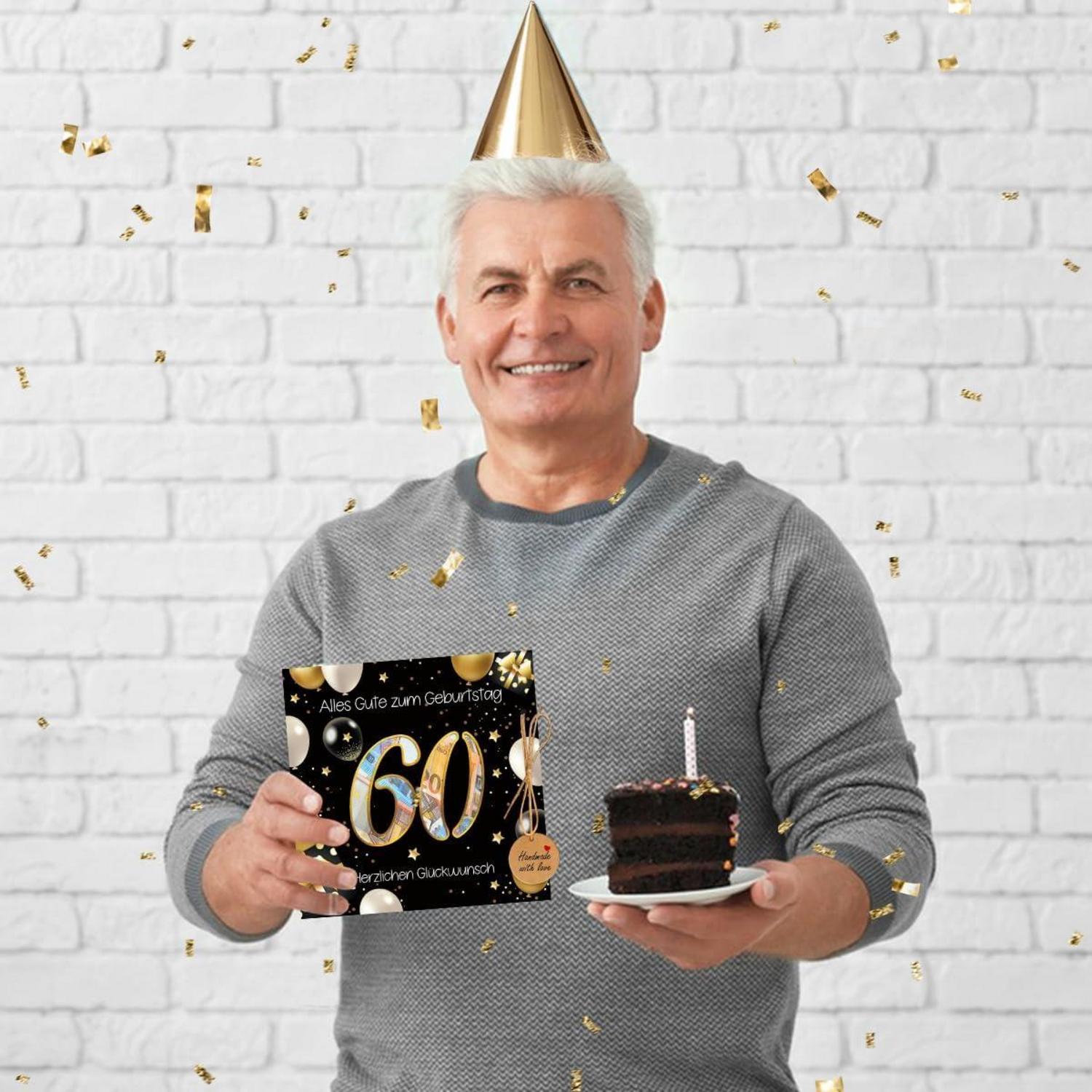 Geldgeschenke 60 Geburtstag Mann Frau Kreative Geldgeschenkkarte