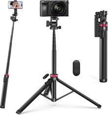 Handy-Kamerastativ Ausziehbarer Selfie-Stick 185cm 360°-Kugelkopf