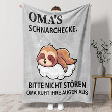 Oma Geschenk Weiche Decke Weihnachten Muttertag 1.3 * 1.5 M