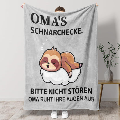 Oma Geschenk Weiche Decke Weihnachten Muttertag 1.3 * 1.5 M