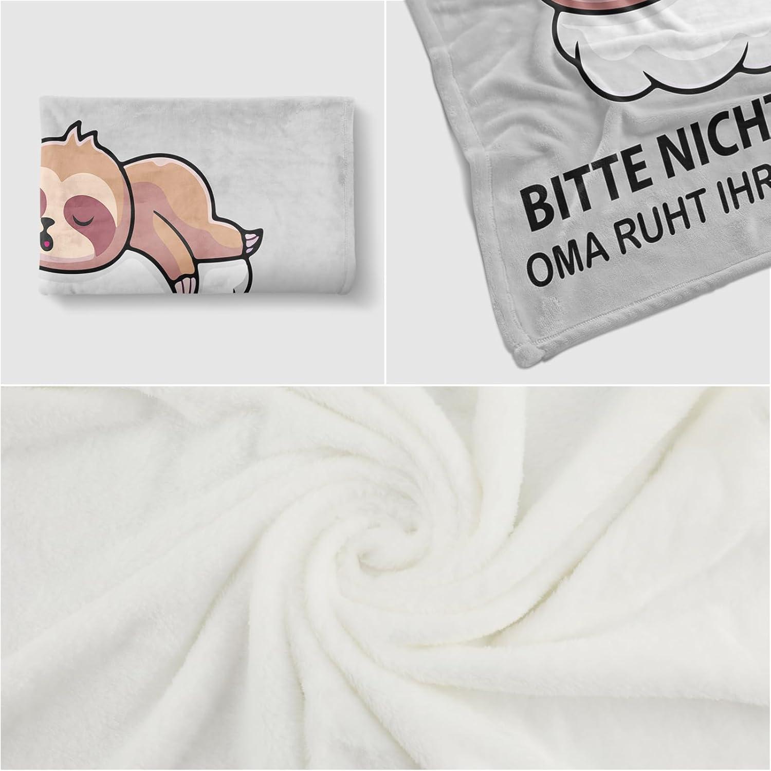 Weiche Oma Geschenkdecke 150*130CM zum Geburtstag Muttertag