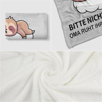 Weiche Oma Geschenkdecke 150*130CM zum Geburtstag Muttertag