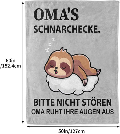 Weiche Oma Decke Geschenk Weihnachten Muttertag Geburtstag 1.3x1.5M