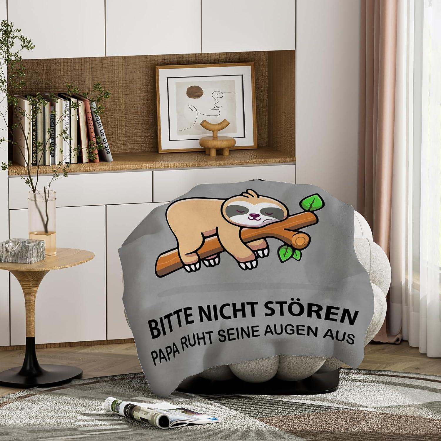 Weiche Flanelldecke 150*130 cm Geschenk für Papa Weihnachten