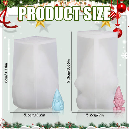 Dncvb 2 Weihnachten Silikonformen Kerze Weihnachtsmann