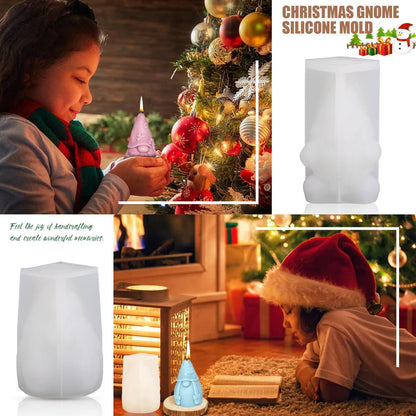 Silikonformen Weihnachtsmann Wichtel 3D Kerzen Gießformen DIY Weihnachtsschmuck