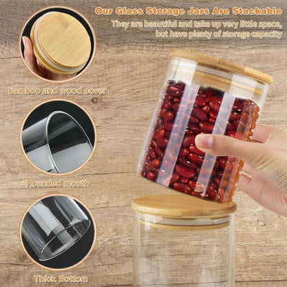 Vorratsdosen Glas mit Deckel Luftdicht Set 6-teilig