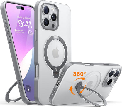 TORRAS 360° Ostand Spin iPhone 16 Pro Max Hülle Magsafe Militärschutz