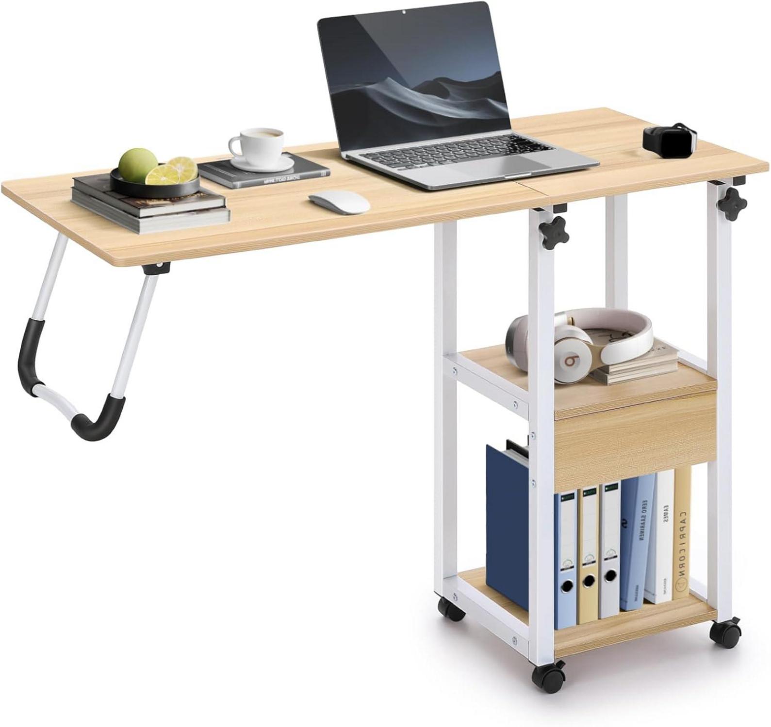 Verstellbarer Overbed Table mit abschließbaren Rädern & Liftable Top