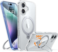 iPhone 16 Plus Hülle mit Magnetischem 360° Standring & Militärschutz