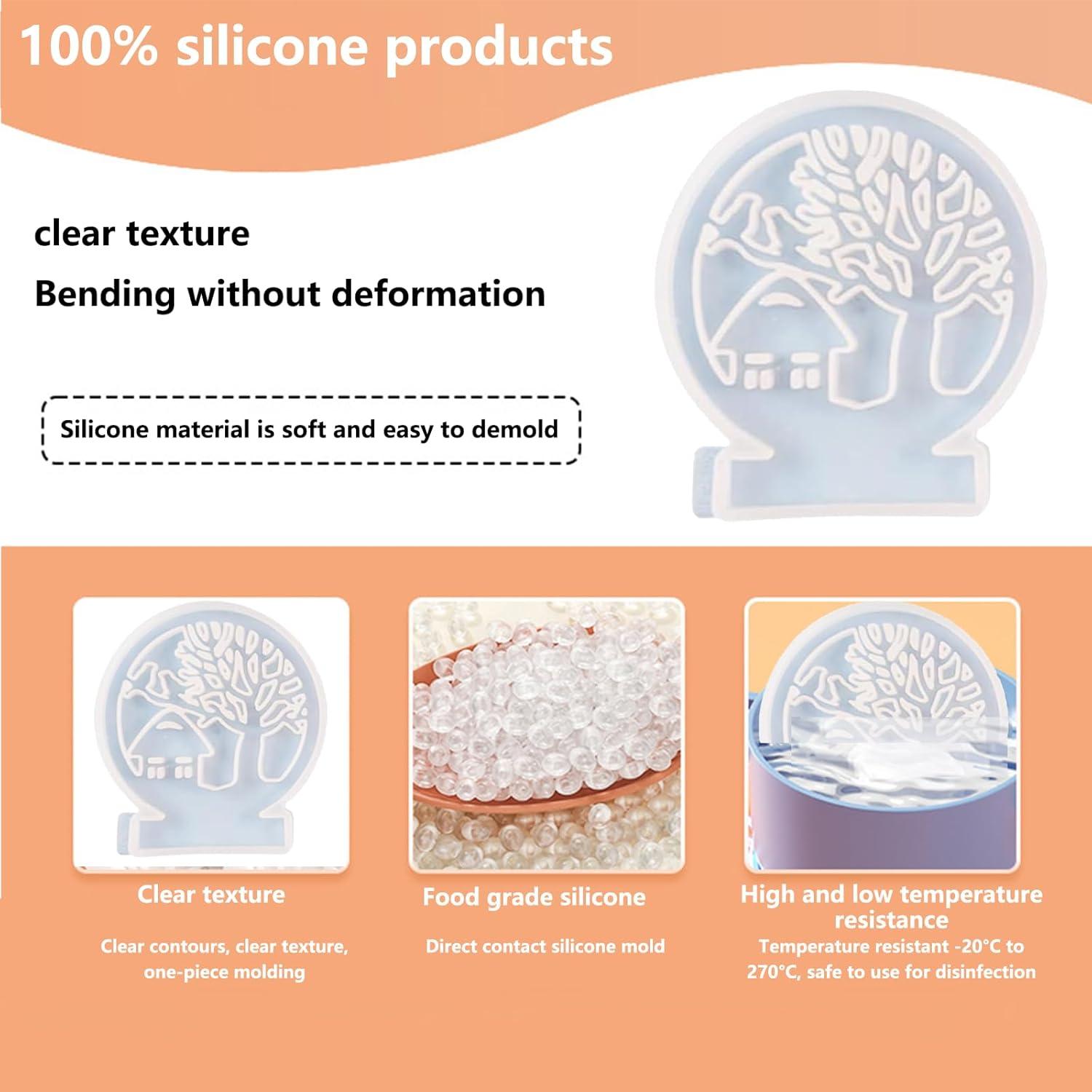 Silikonform Kerzenhalter Haus Baum Gießform Häuser Seife DIY