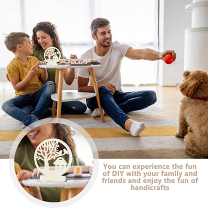 3D Silikonform Haus Kerzenhalter, Gießform Häuser Runde Baum - DIY