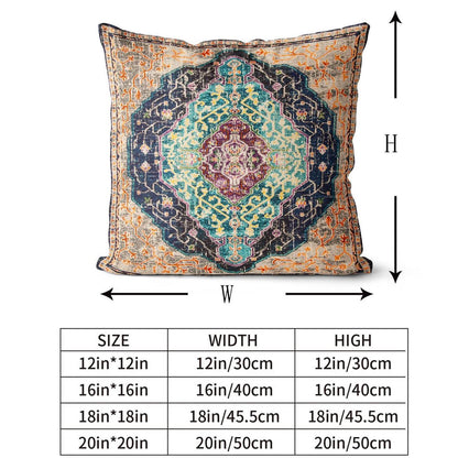 Boho Kissenbezüge 2er Set – Burlywood, Vintage Design 50x50 cm