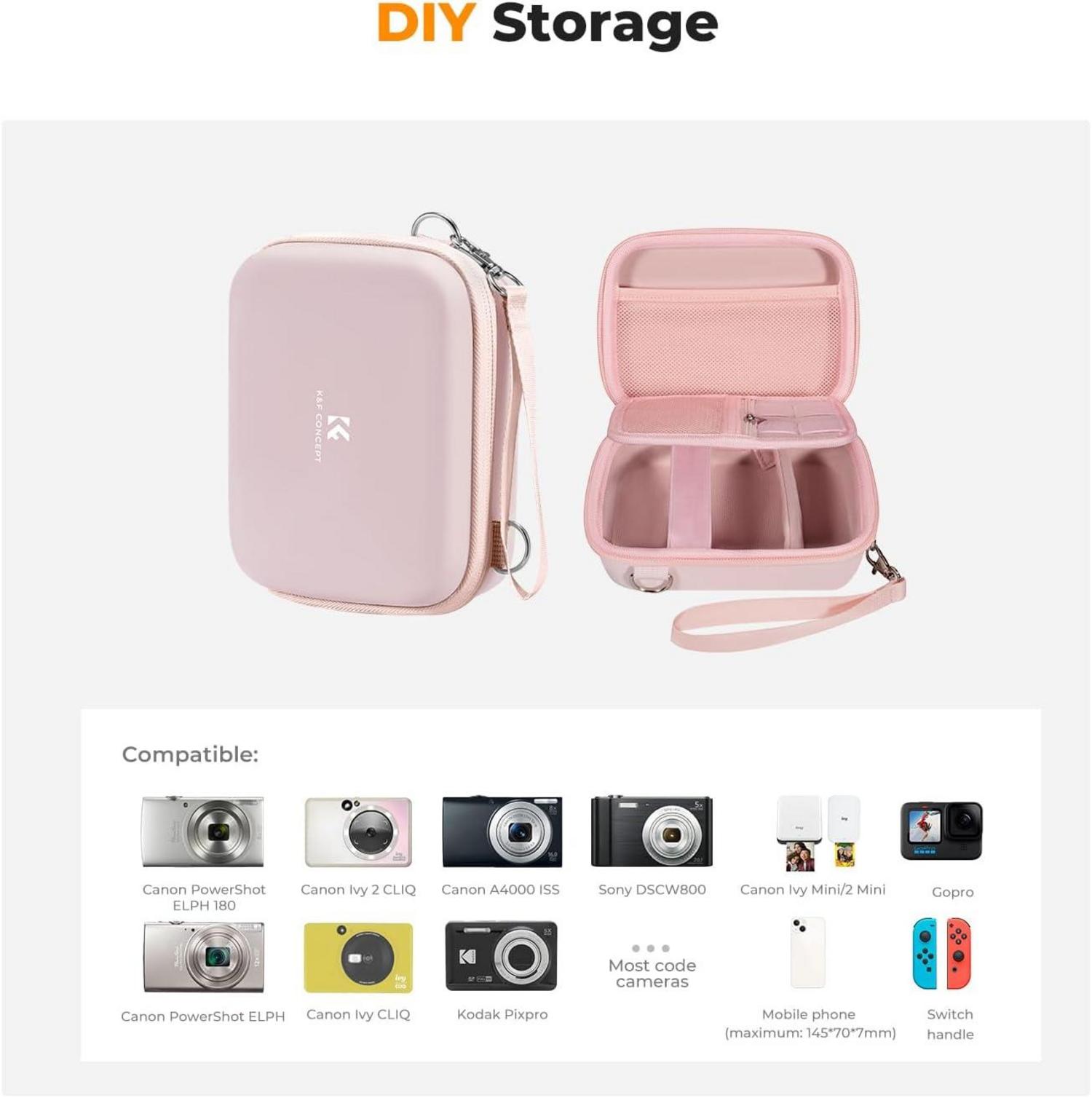 Rosa Digitalkamera Tasche Eva-Hartschale Kameratasche Nikon Canon Sony