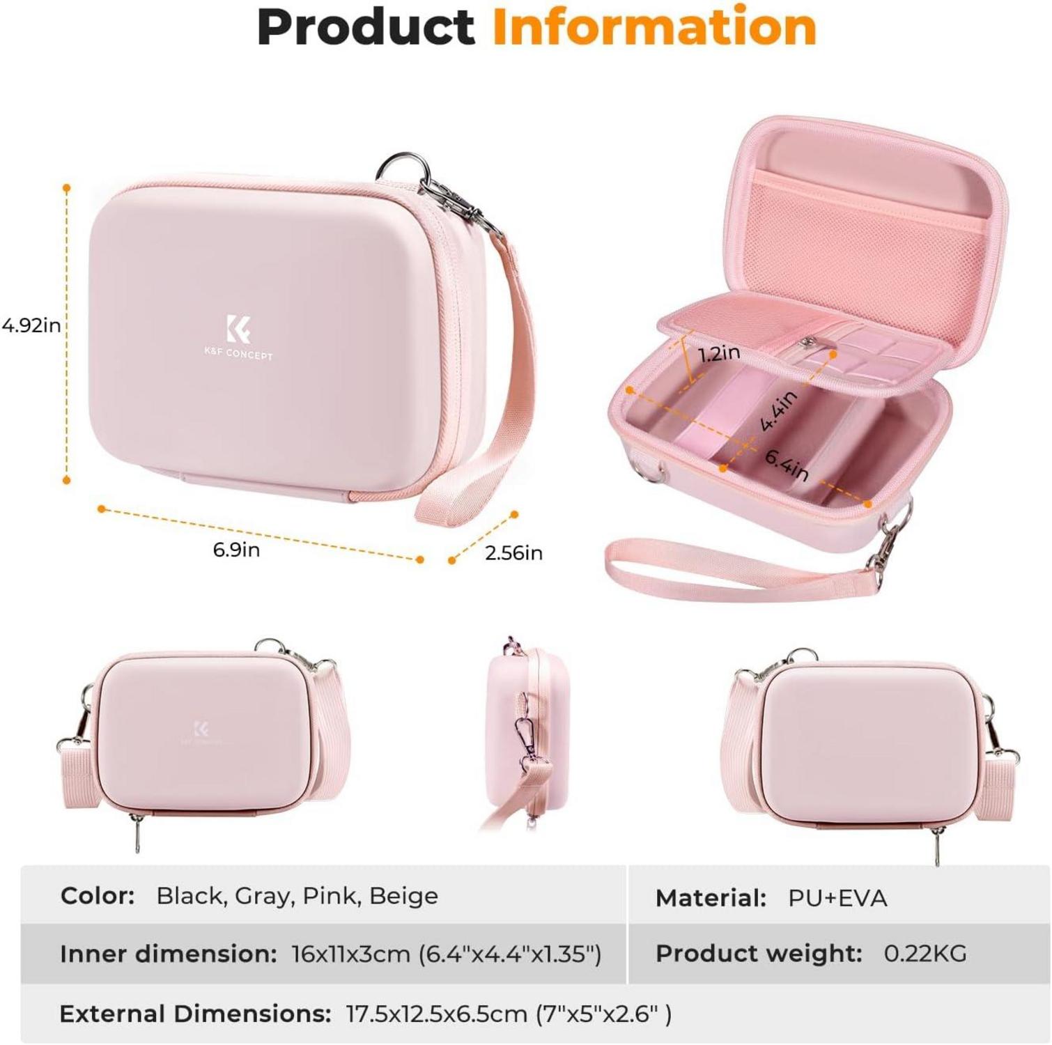 Rosa Digitalkamera Tasche Eva-Hartschale Kameratasche Nikon Canon Sony