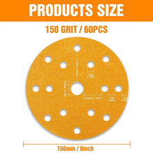 Schleifscheiben 150mm Klett 150er Körnung 60 Stück