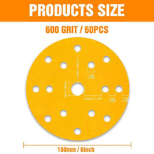 Schleifscheiben 150mm Klett 600er Körnung 60 Stück