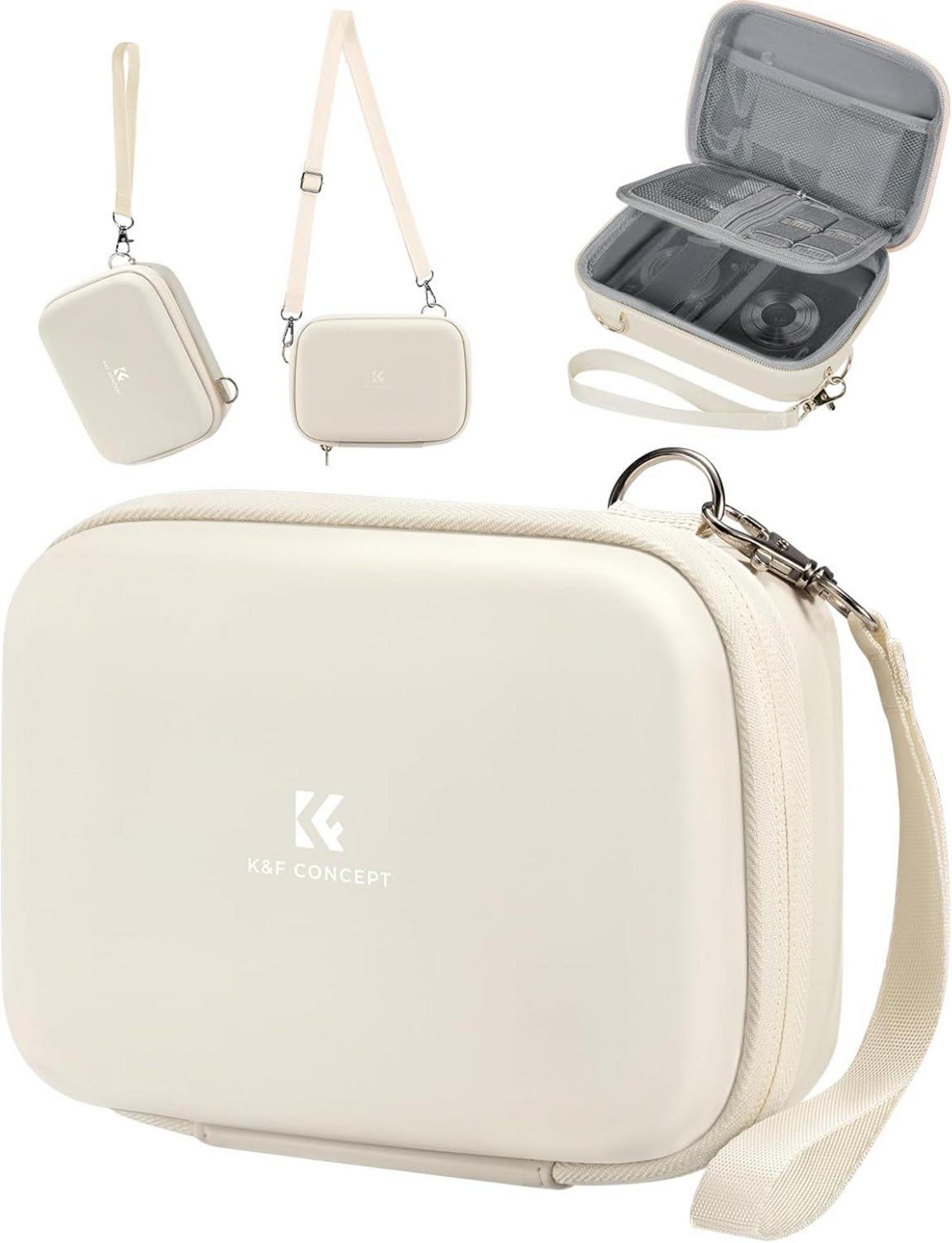 Kamera-Tasche für Digitalkamera mit Hartschale Beige EVA-Design