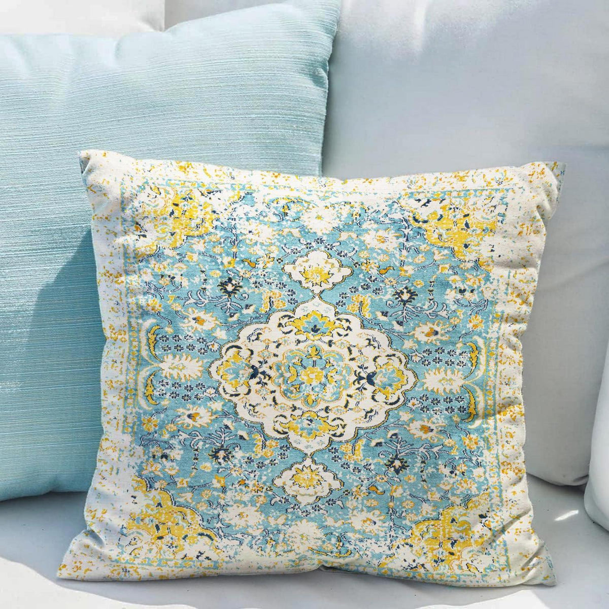 Boho Kissenbezüge 2er Set Floral Vintage 50x50 cm